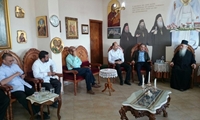 دیدار جمعی از اساتید دانشگاه و حوزه علمیه قم با مسئولان مرکز مسیح منجی یونان