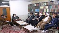 دیدار مسئولان پژوهشکده علوم و معارف حدیث با آیت الله سیداحمد مددی